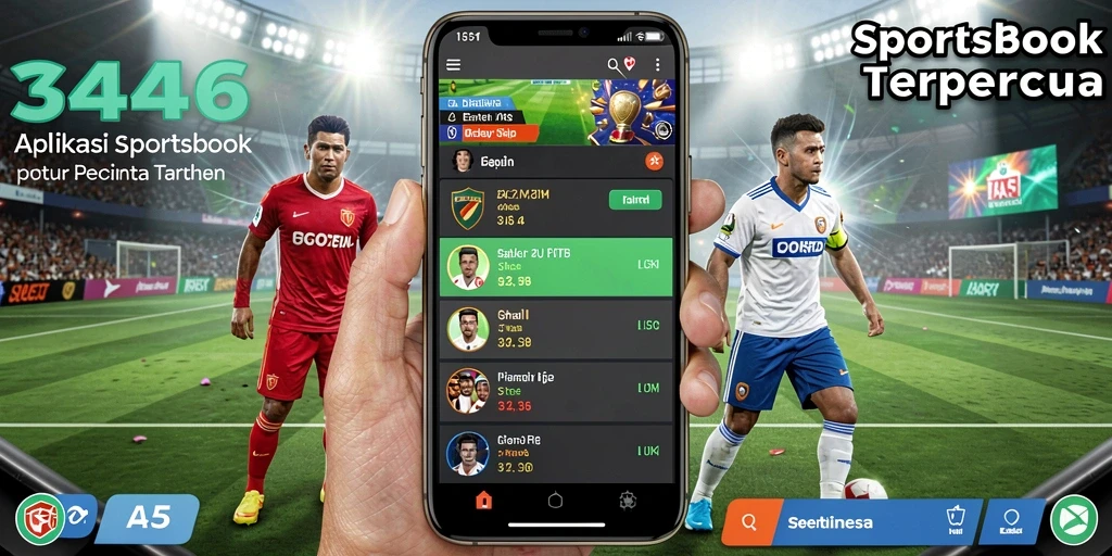 Tampilan antarmuka aplikasi Sportsbook yang menarik dan intuitif.