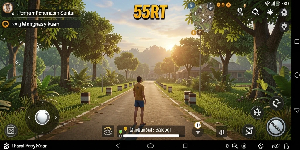 Tampilan gameplay menarik di 55RT yang menggembirakan.