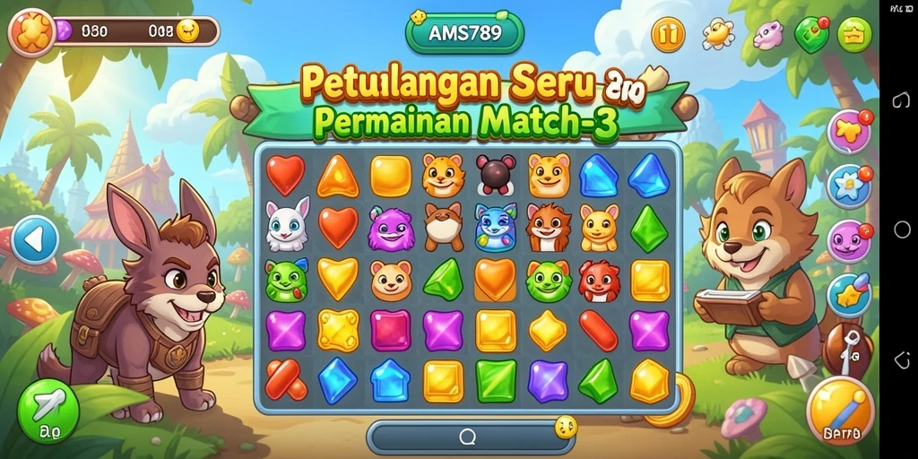 Gameplay seru dari AMS789 dalam genre Match-3.