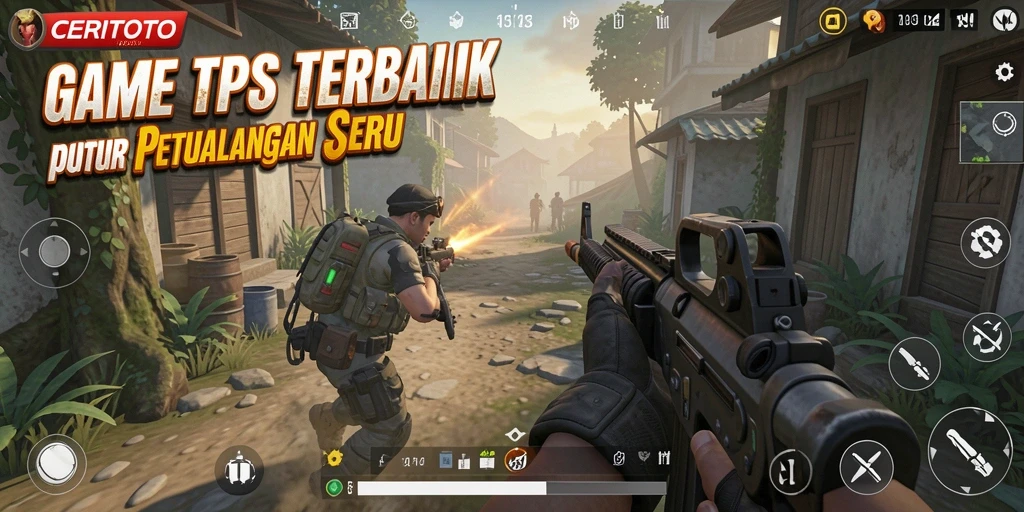 Tampilan gameplay CERITOTO yang mendebarkan dan grafis yang menawan.