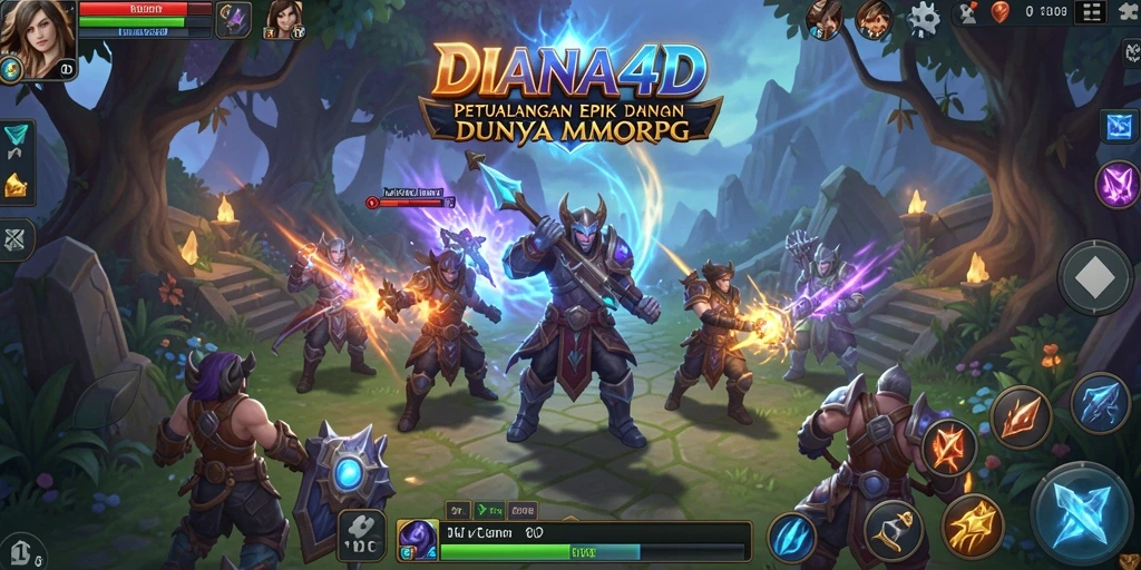 Tampilan gameplay DIANA4D yang menakjubkan dan penuh aksi.