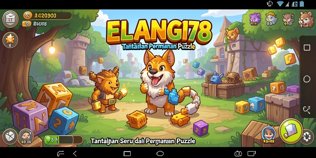 Tampilan gameplay Puzzle ELANG178 yang menantang dan penuh warna.