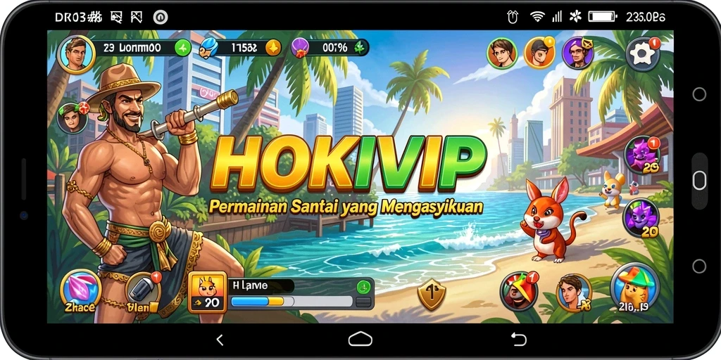 Tampilan permainan HOKIVIP dengan grafis yang cerah dan menarik.