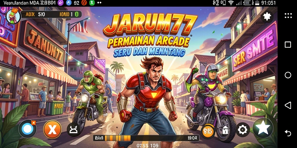 Tampilan gameplay menarik dari JARUM77 yang seru dan kompetitif.