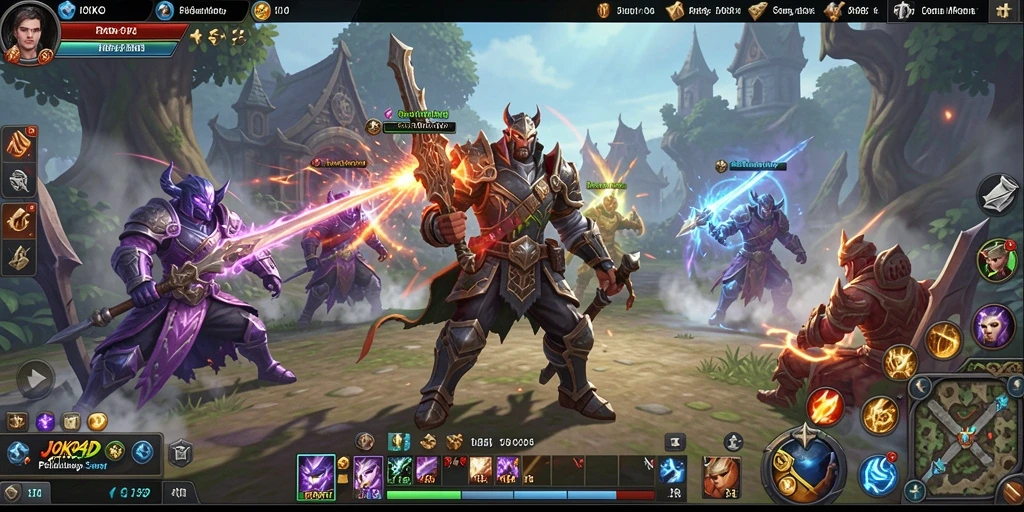 Tampilan seru gameplay MMORPG JOKO4D yang penuh aksi.