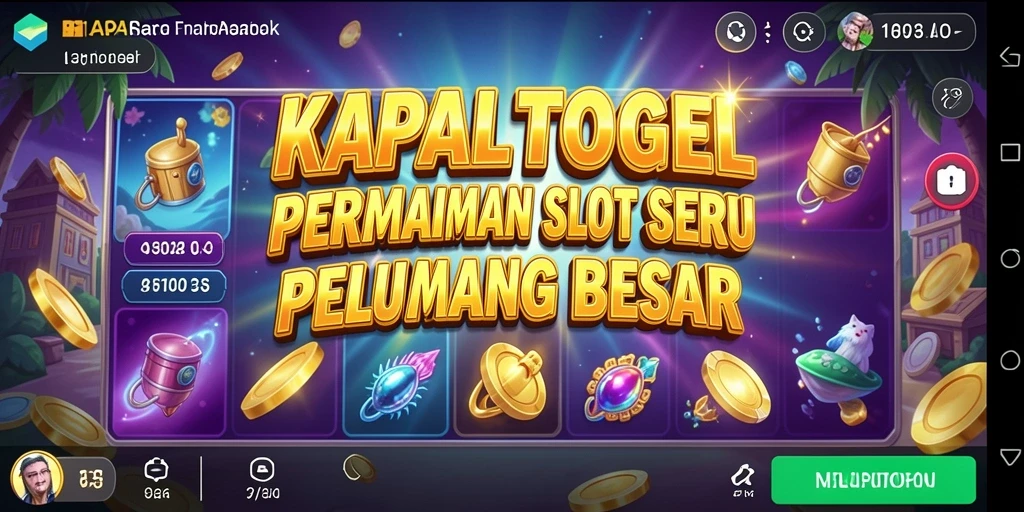 Tampilan gameplay KAPALTOGEL yang memukau dan seru saat bermain Slot.