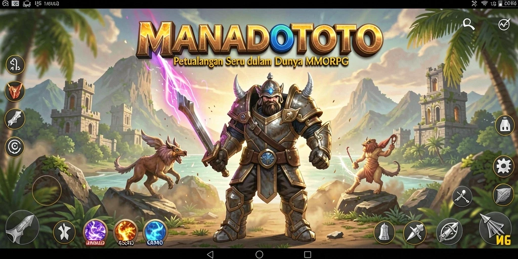 Tampilan gameplay seru dari MANADOTOTO dalam dunia MMORPG.