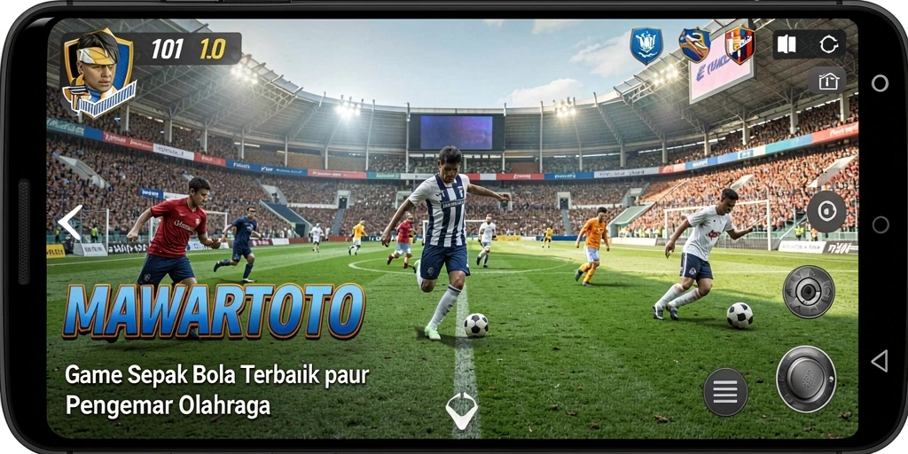 Tangkapan layar <strong>MAWARTOTO</strong> menampilkan aksi seru di lapangan sepak bola.