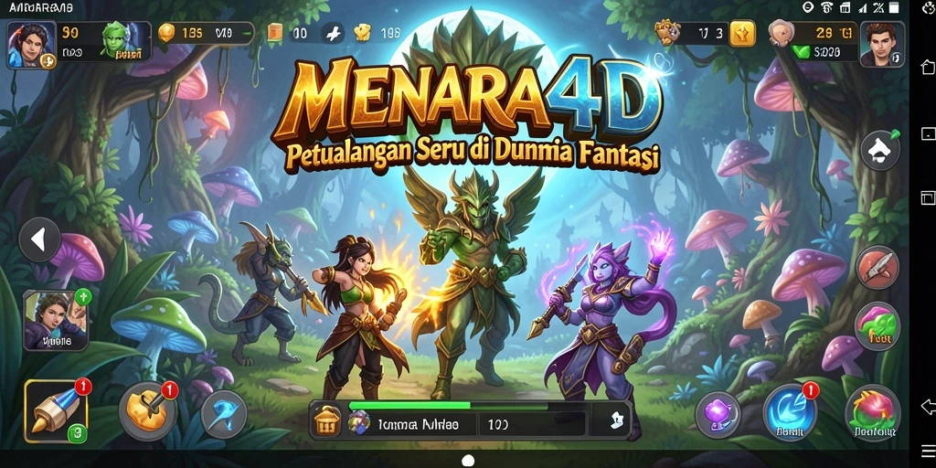 Tampilan gameplay MENARA4D yang penuh aksi dan keindahan visual.