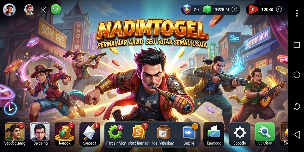 Screenshot gameplay NADIMTOGEL yang menampilkan keseruan permainan Arcade.