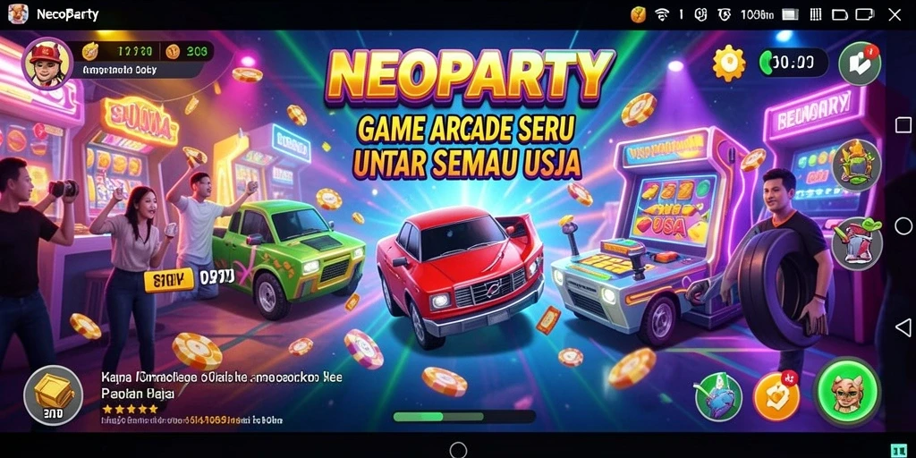 Gameplay seru dan penuh warna di NEOPARTY.