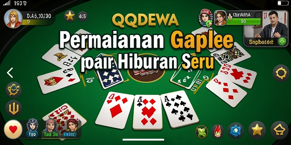 Screenshot gameplay QQDEWA yang memukau saat bermain Gaple.