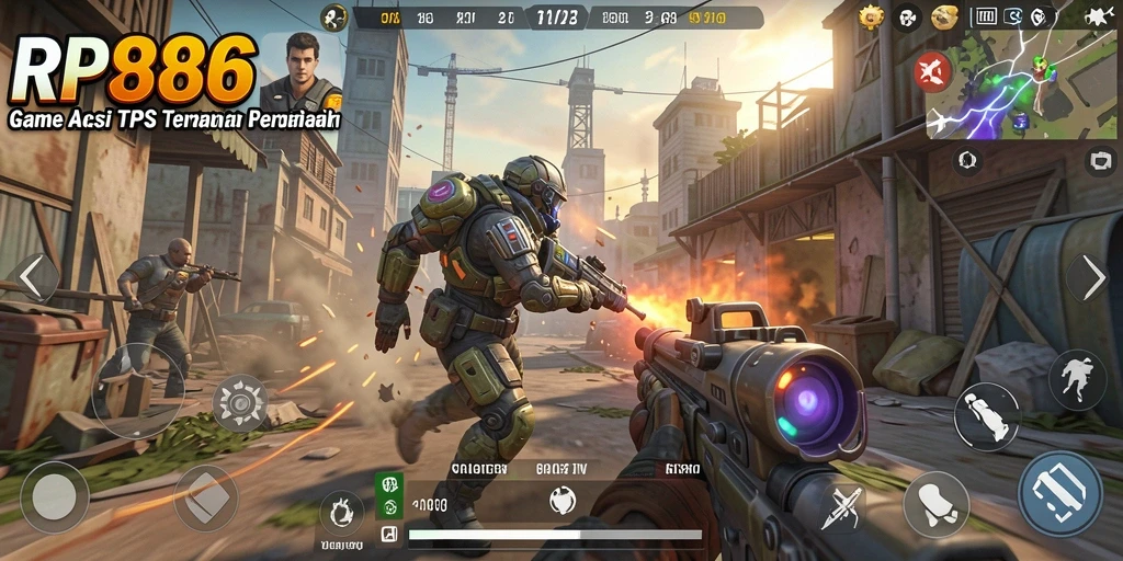 Gameplay seru RP886 dengan aksi tembak-tembakan yang mendebarkan.
