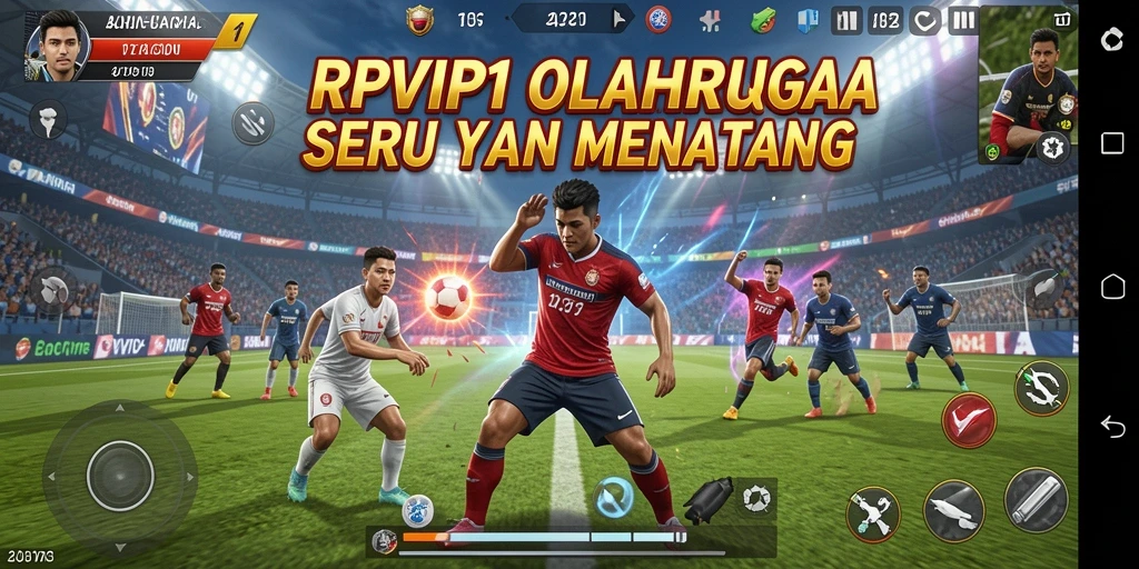 Tampilan gameplay RPVIP1 yang menampilkan aksi olahraga mendalam dan menarik.