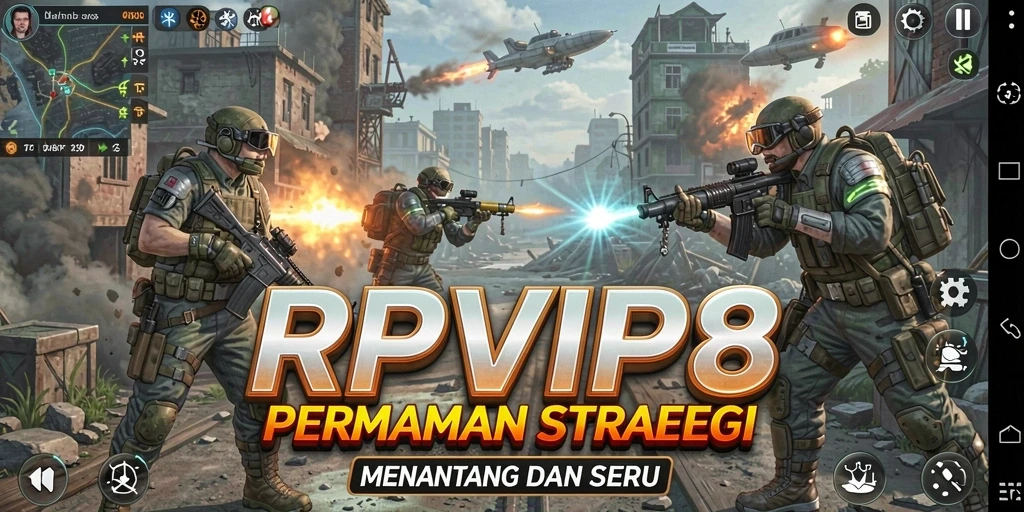Tangkapan layar menampilkan pertempuran epik dalam RPVIP8.