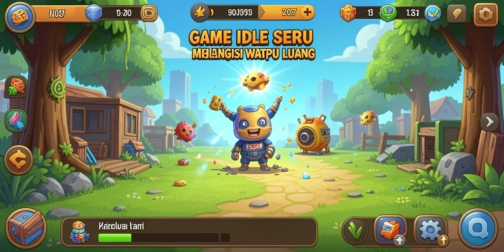 Tampilan gameplay V07 yang menarik dengan karakter yang beragam.